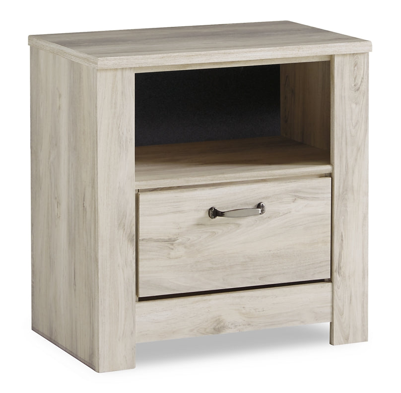 Bellaby Platform Bed With 2 Storage Drawers With Mirrored Dresser, Chest And 2 Nightstands