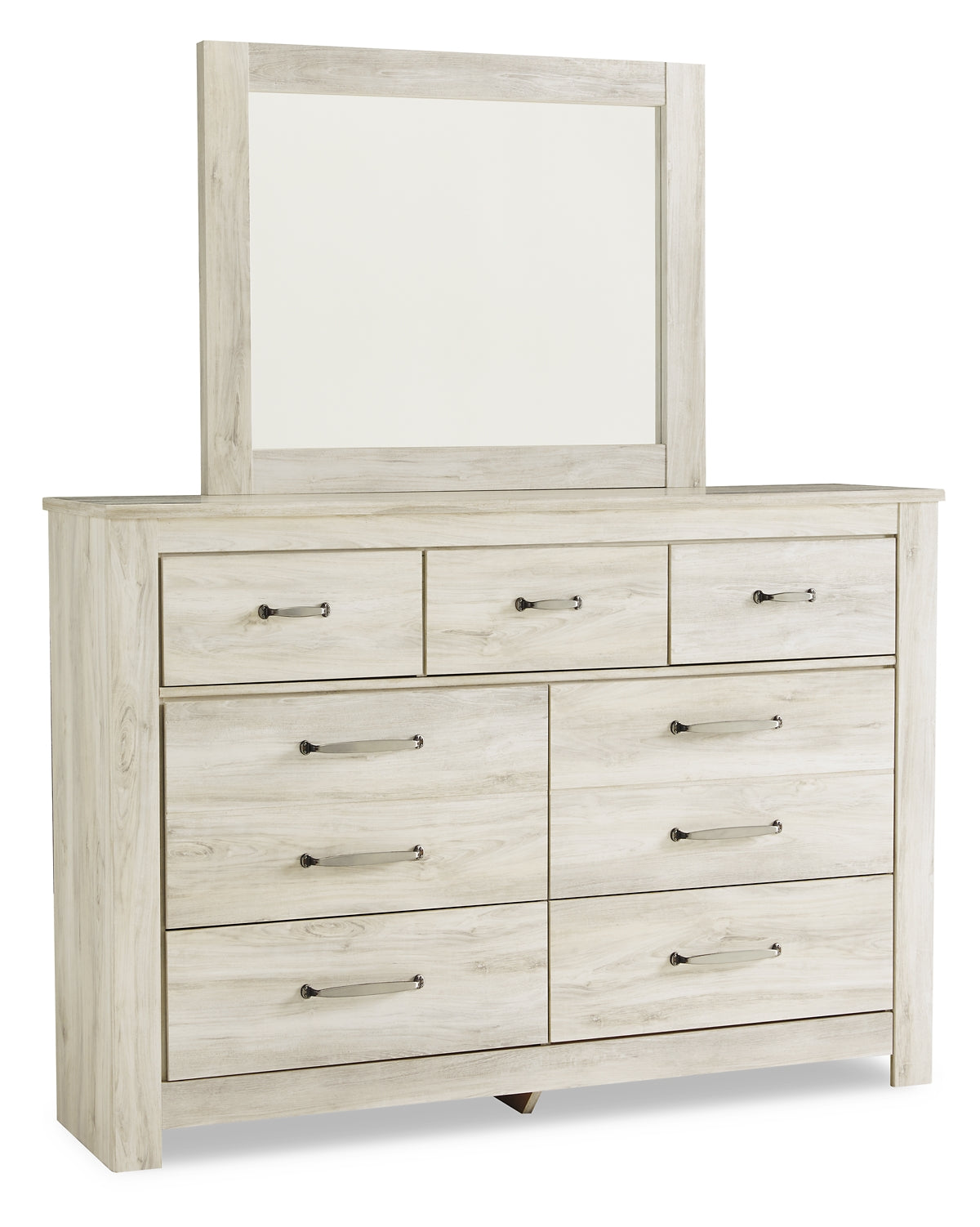 Bellaby Platform Bed With 2 Storage Drawers With Mirrored Dresser, Chest And 2 Nightstands