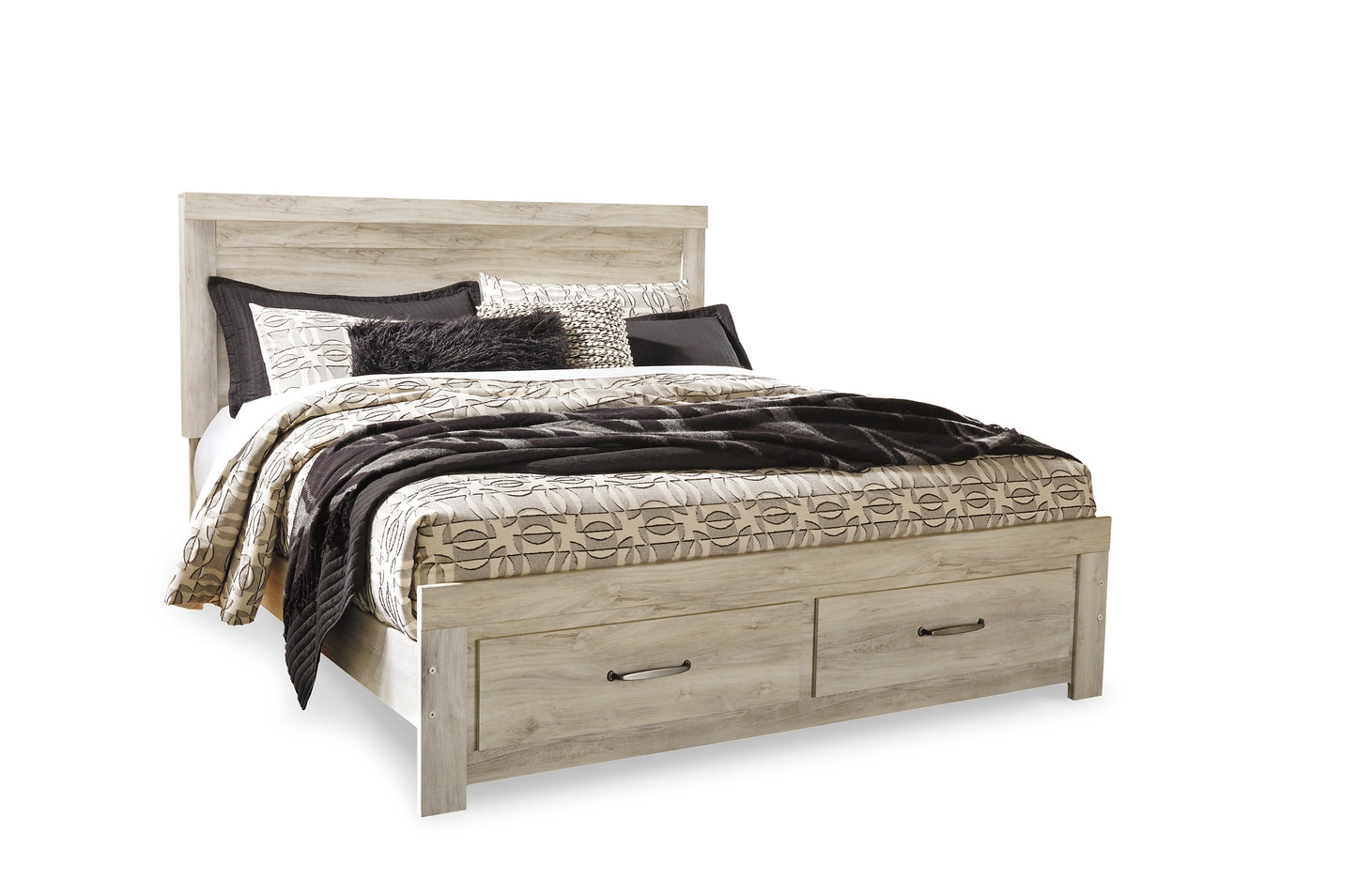 Bellaby Platform Bed With 2 Storage Drawers With Mirrored Dresser, Chest And 2 Nightstands