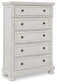 Robbinsdale Queen Sleigh Bed with Storage with Mirrored Dresser, Chest and Nightstand