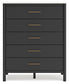 Cadmori Full Upholstered Bed with Mirrored Dresser, Chest and Nightstand