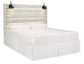 Cambeck Queen Panel Headboard with Mirrored Dresser, Chest and Nightstand