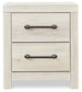 Cambeck Queen Panel Bed with 2 Storage Drawers with Mirrored Dresser, Chest and 2 Nightstands