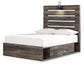 Drystan Twin Panel Bed with 2 Storage Drawers with Dresser