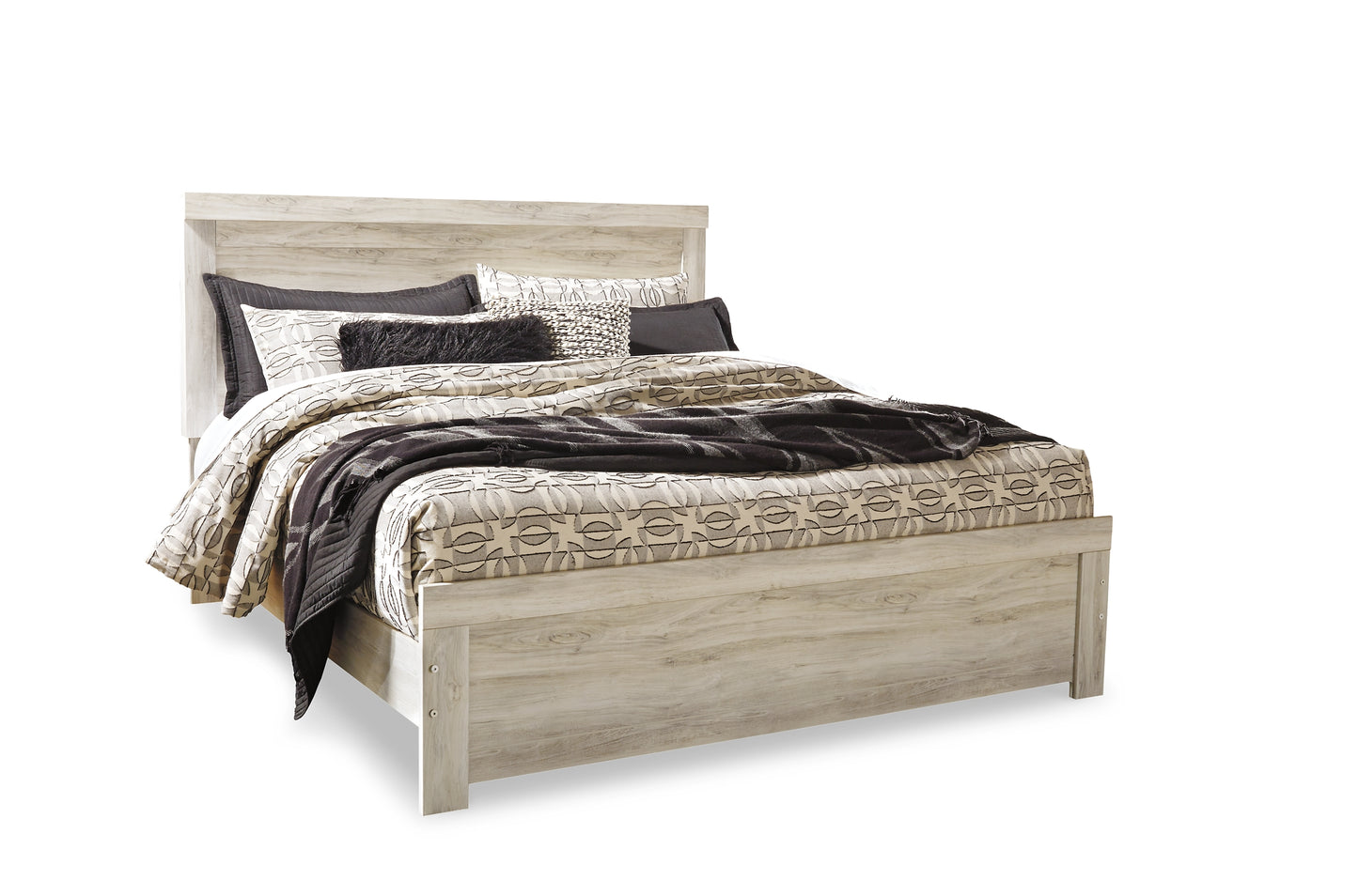 Bellaby  Panel Bed With Mirrored Dresser And 2 Nightstands