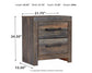 Drystan King Panel Headboard with Mirrored Dresser, Chest and Nightstand