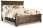 Flynnter  Panel Bed With 2 Storage Drawers With Dresser